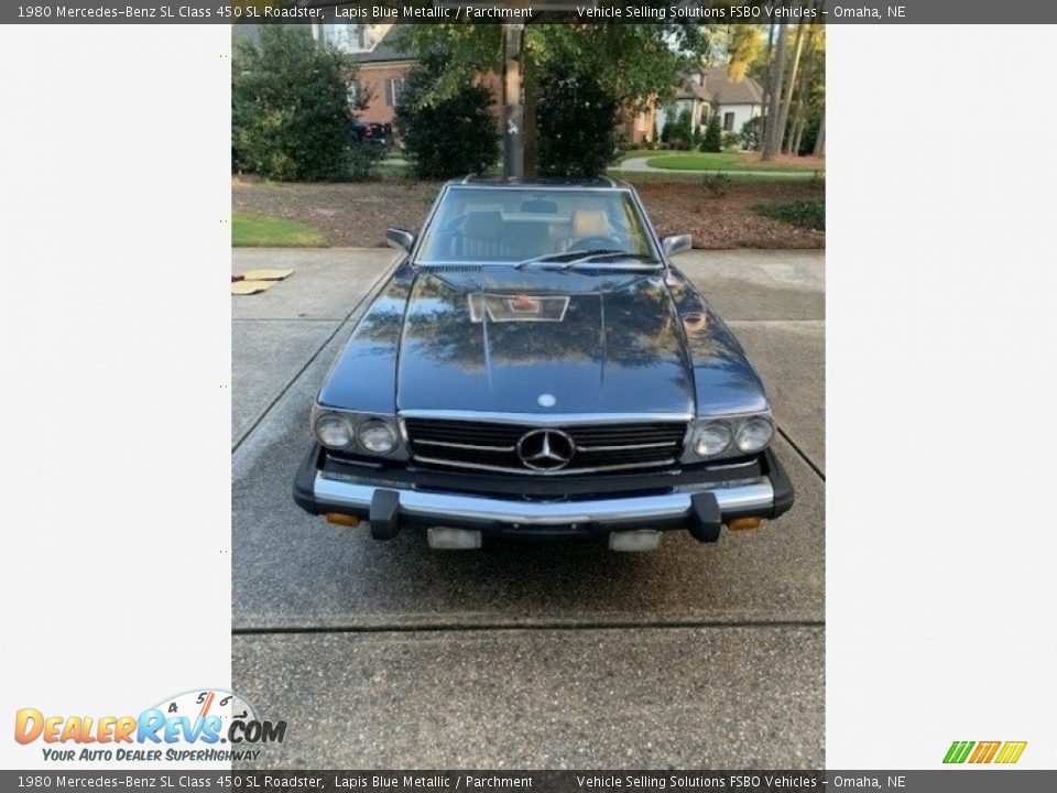 1980 Mercedes-Benz SL Class 450 SL Roadster Lapis Blue Metallic / Parchment Photo #8