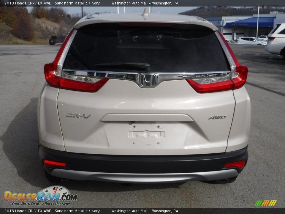 2018 Honda CR-V EX AWD Sandstorm Metallic / Ivory Photo #8