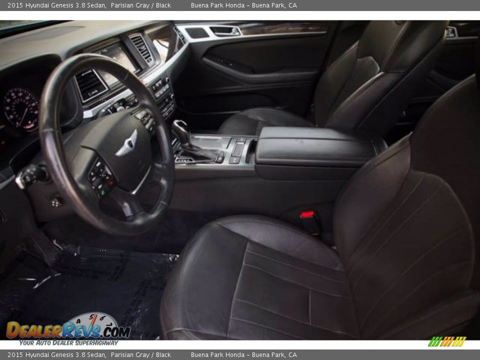 2015 Hyundai Genesis 3.8 Sedan Parisian Gray / Black Photo #3