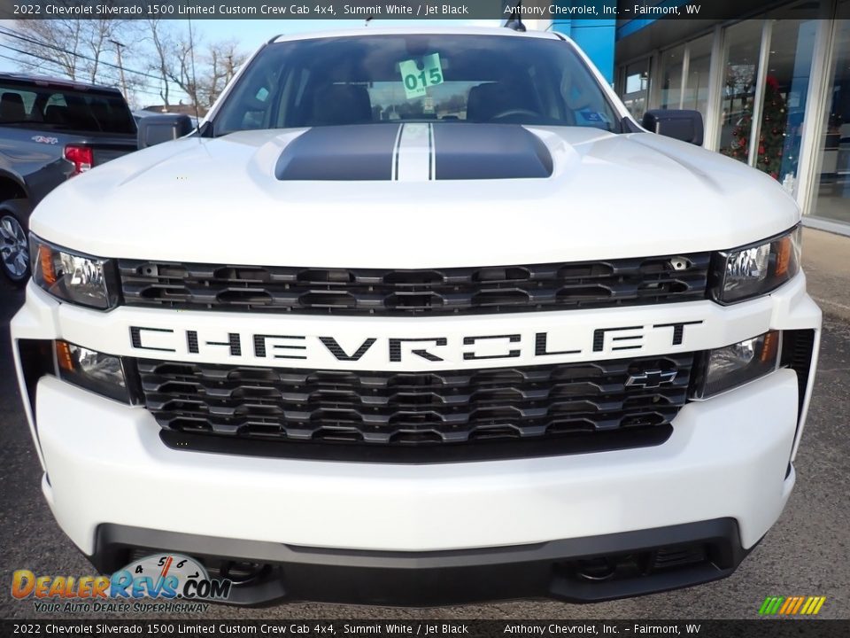 2022 Chevrolet Silverado 1500 Limited Custom Crew Cab 4x4 Summit White / Jet Black Photo #8