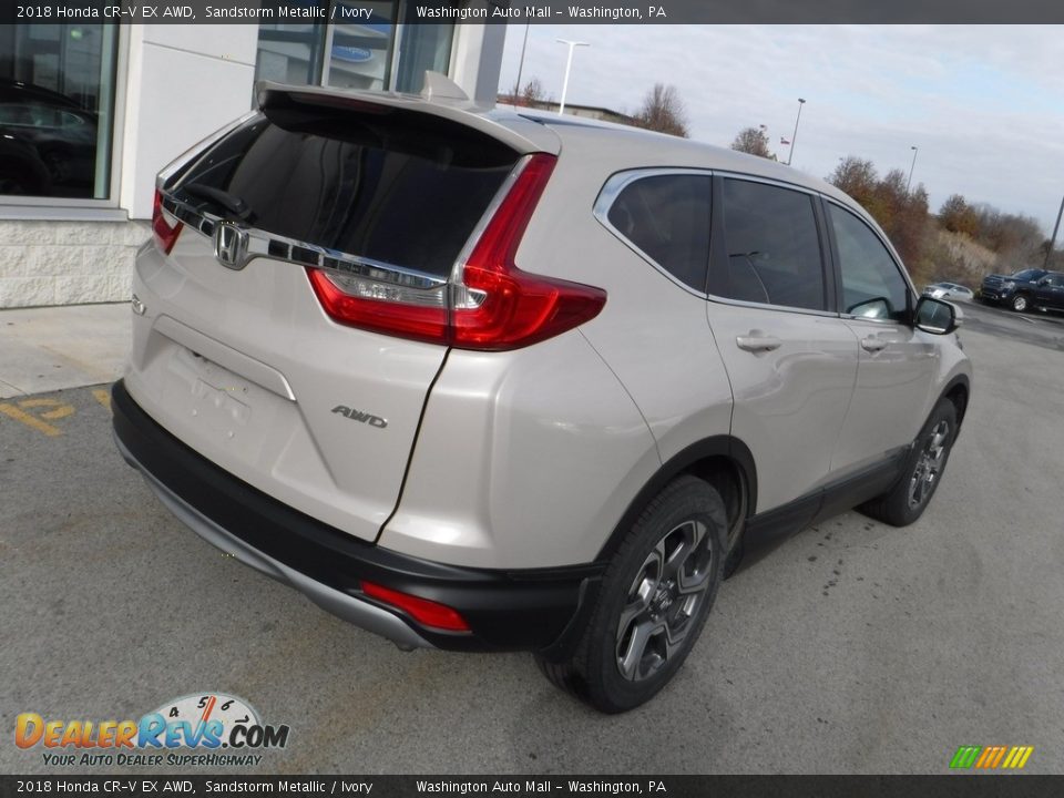 2018 Honda CR-V EX AWD Sandstorm Metallic / Ivory Photo #10