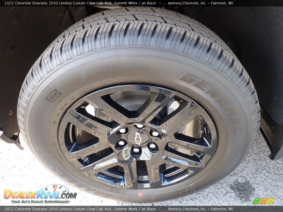 2022 Chevrolet Silverado 1500 Limited Custom Crew Cab 4x4 Summit White / Jet Black Photo #9