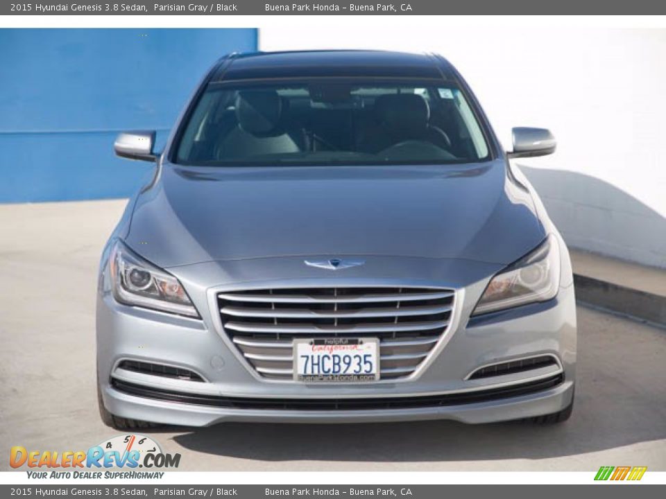 2015 Hyundai Genesis 3.8 Sedan Parisian Gray / Black Photo #7