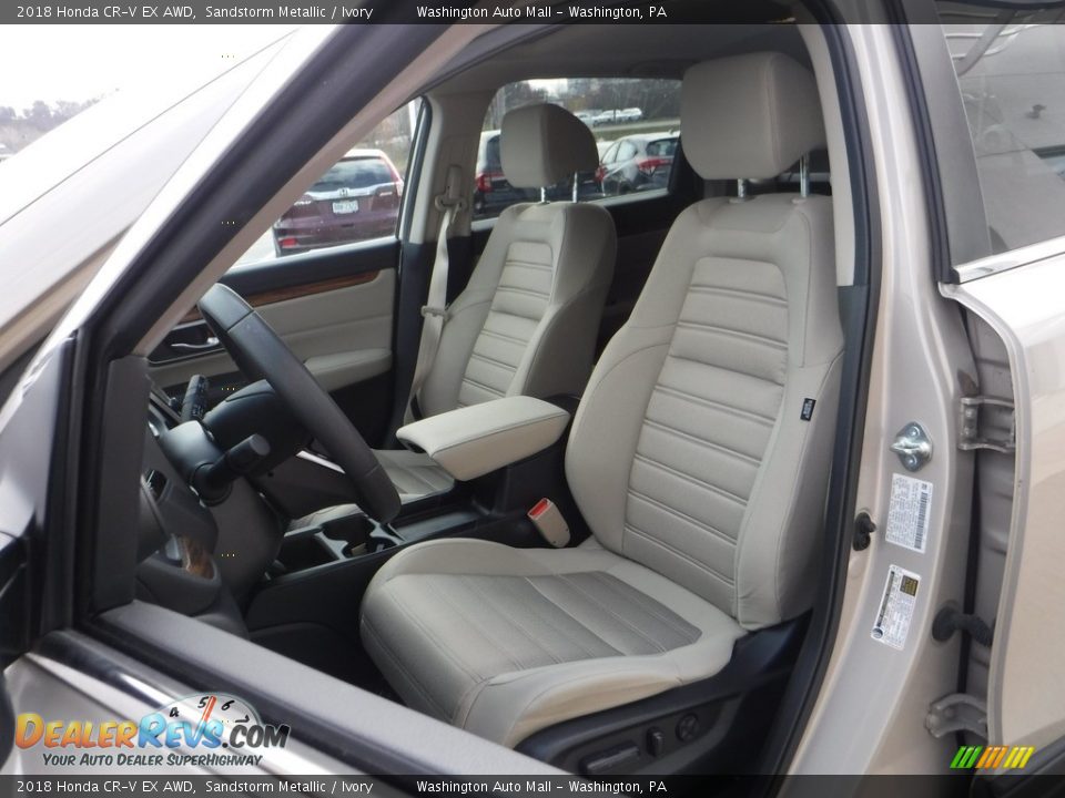 2018 Honda CR-V EX AWD Sandstorm Metallic / Ivory Photo #12