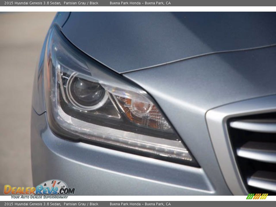 2015 Hyundai Genesis 3.8 Sedan Parisian Gray / Black Photo #8