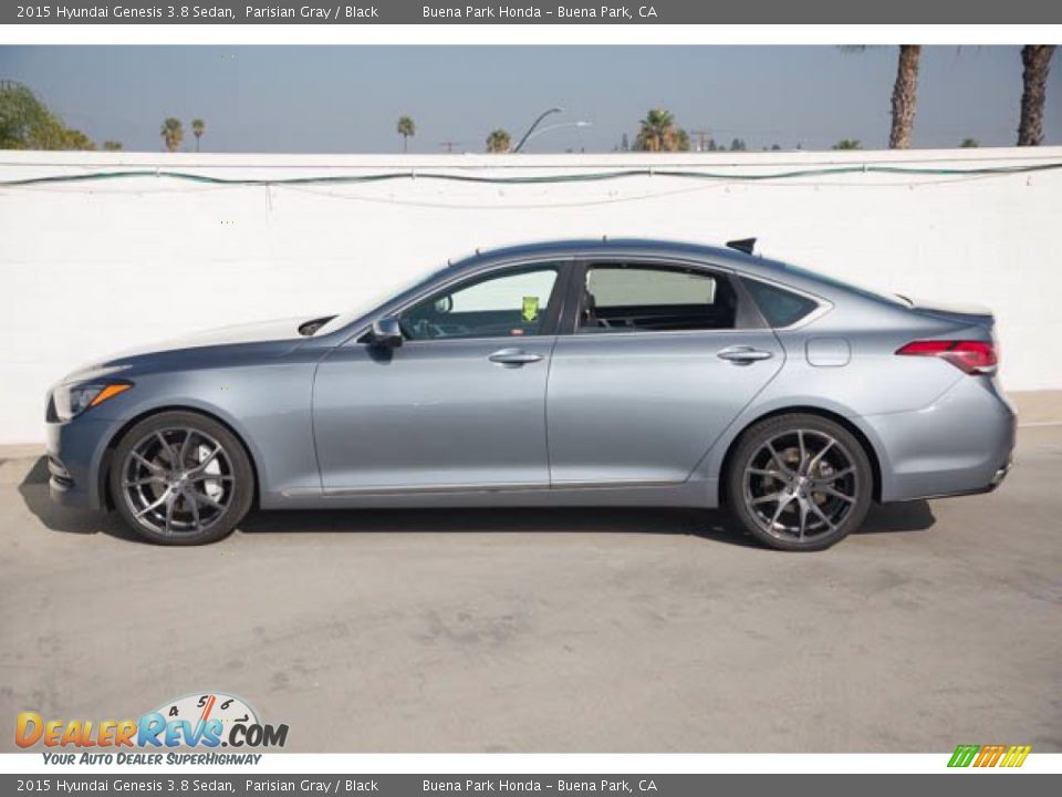 2015 Hyundai Genesis 3.8 Sedan Parisian Gray / Black Photo #10