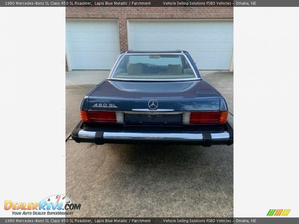 1980 Mercedes-Benz SL Class 450 SL Roadster Lapis Blue Metallic / Parchment Photo #14