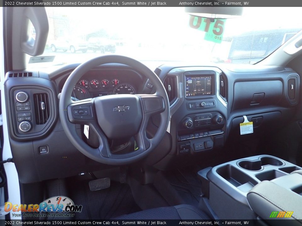 2022 Chevrolet Silverado 1500 Limited Custom Crew Cab 4x4 Summit White / Jet Black Photo #13