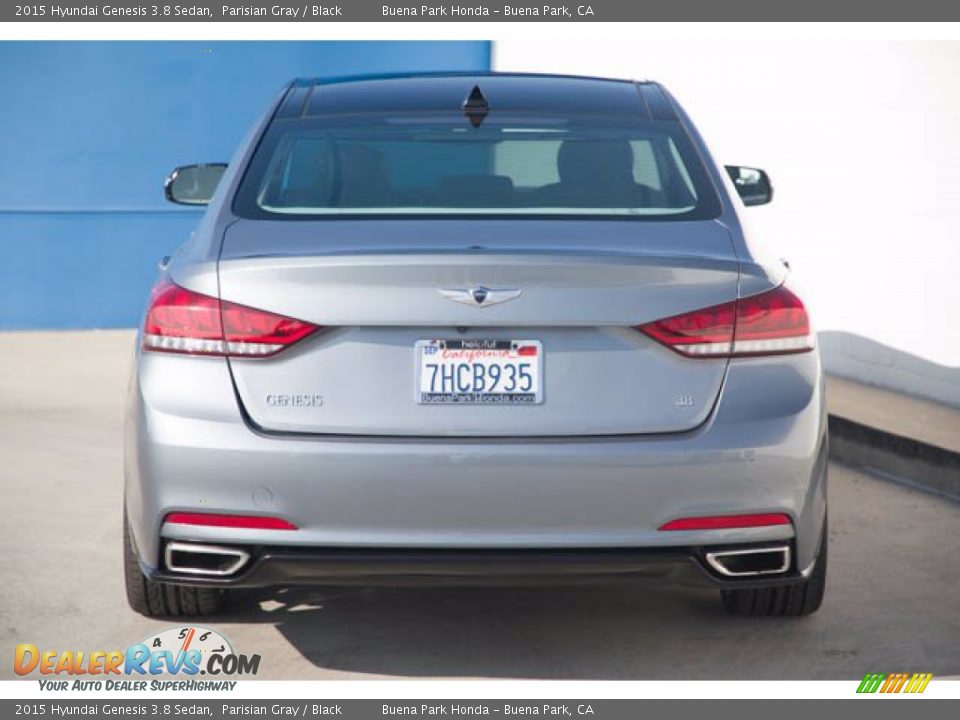 2015 Hyundai Genesis 3.8 Sedan Parisian Gray / Black Photo #11