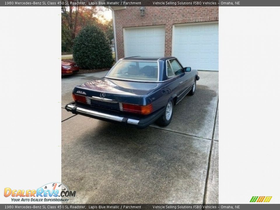 1980 Mercedes-Benz SL Class 450 SL Roadster Lapis Blue Metallic / Parchment Photo #15