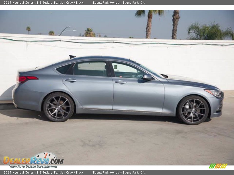 2015 Hyundai Genesis 3.8 Sedan Parisian Gray / Black Photo #14