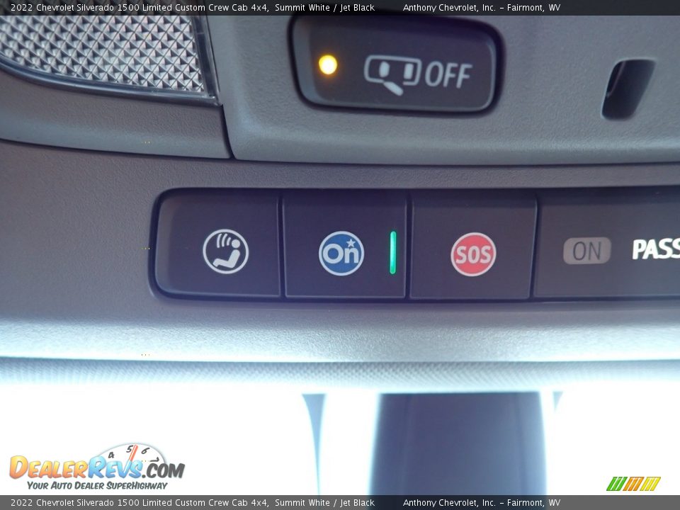 2022 Chevrolet Silverado 1500 Limited Custom Crew Cab 4x4 Summit White / Jet Black Photo #19