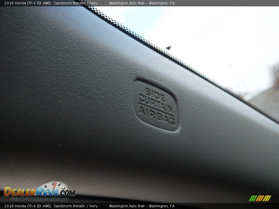 2018 Honda CR-V EX AWD Sandstorm Metallic / Ivory Photo #24