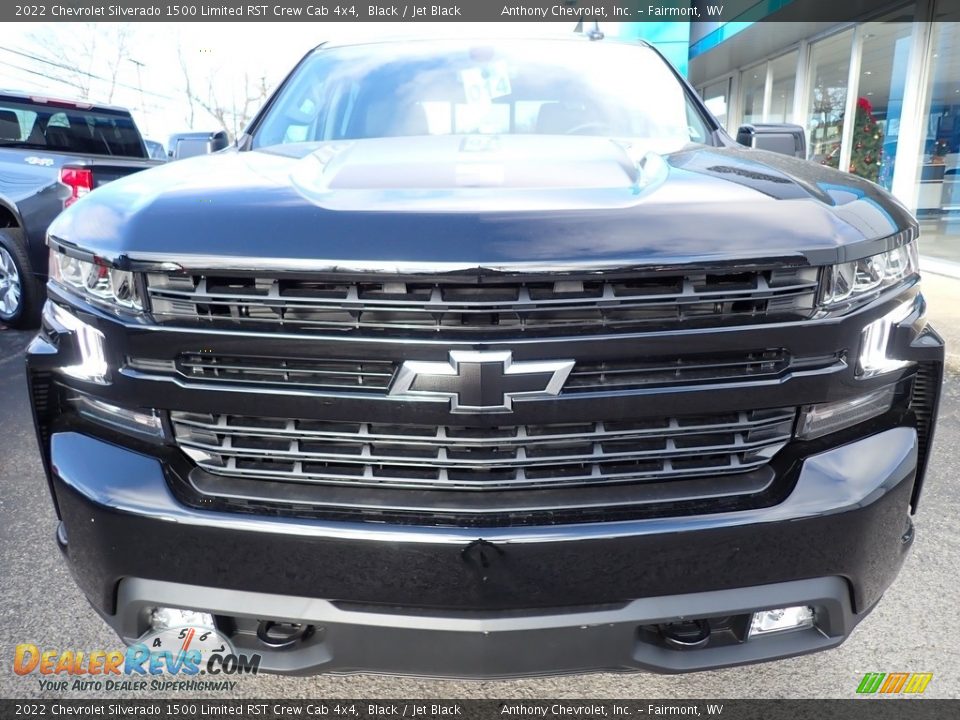 2022 Chevrolet Silverado 1500 Limited RST Crew Cab 4x4 Black / Jet Black Photo #8