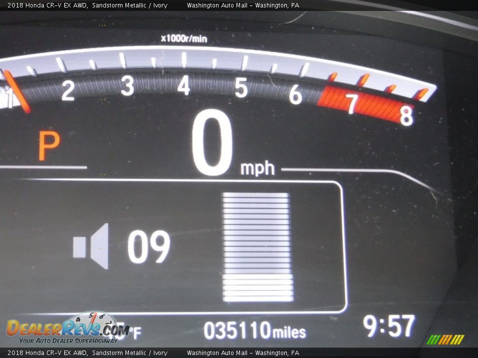 2018 Honda CR-V EX AWD Sandstorm Metallic / Ivory Photo #30