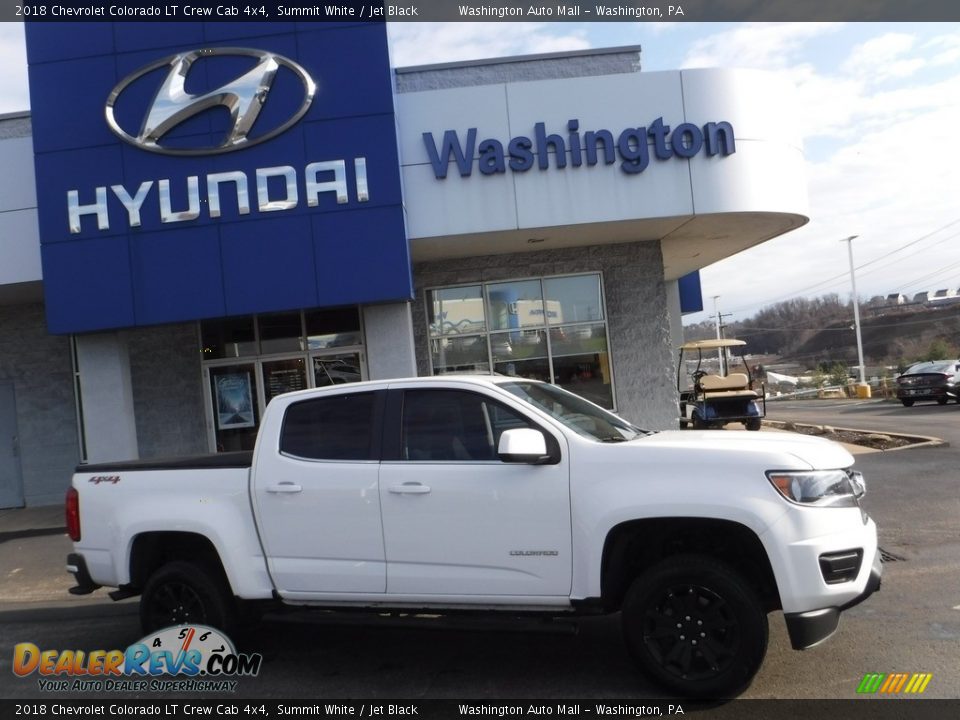 2018 Chevrolet Colorado LT Crew Cab 4x4 Summit White / Jet Black Photo #2