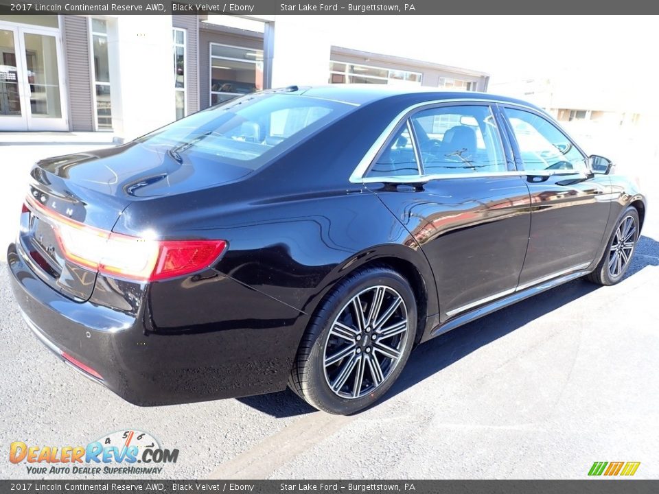 2017 Lincoln Continental Reserve AWD Black Velvet / Ebony Photo #6