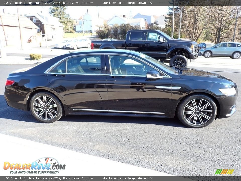 2017 Lincoln Continental Reserve AWD Black Velvet / Ebony Photo #7