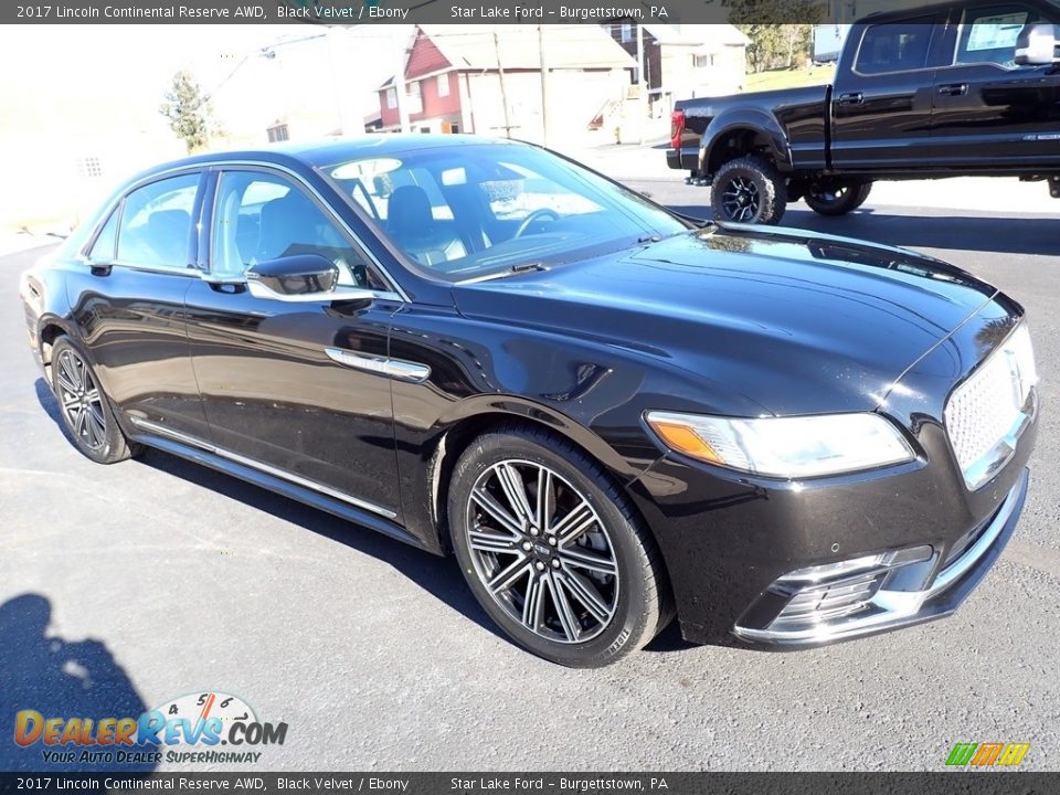 2017 Lincoln Continental Reserve AWD Black Velvet / Ebony Photo #8