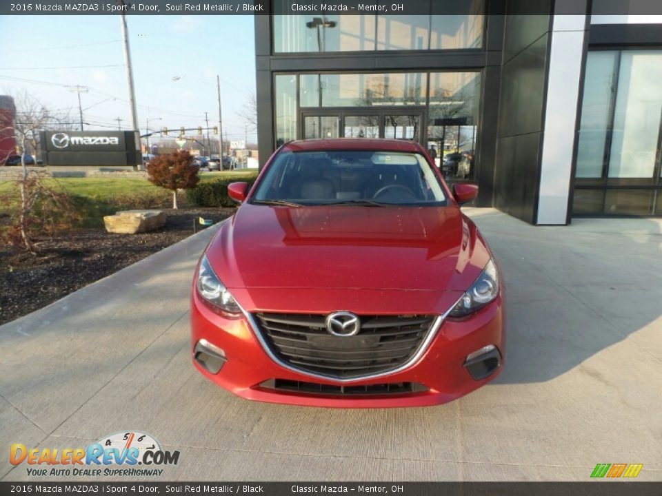 2016 Mazda MAZDA3 i Sport 4 Door Soul Red Metallic / Black Photo #1