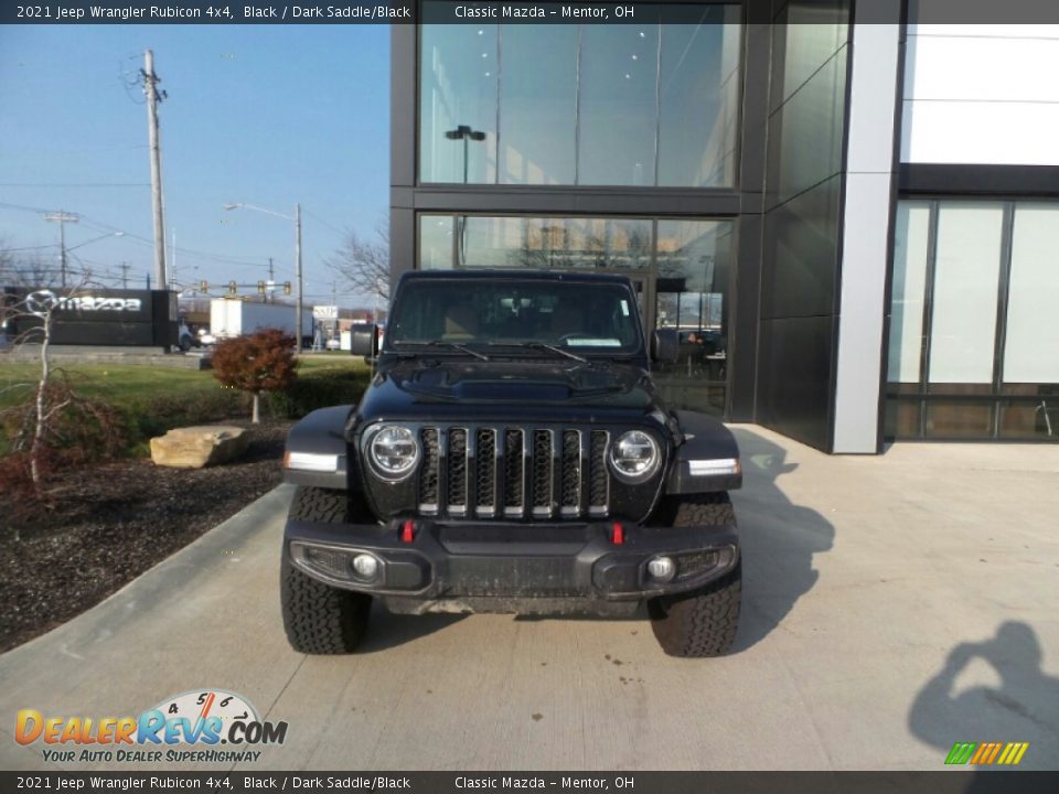 2021 Jeep Wrangler Rubicon 4x4 Black / Dark Saddle/Black Photo #1