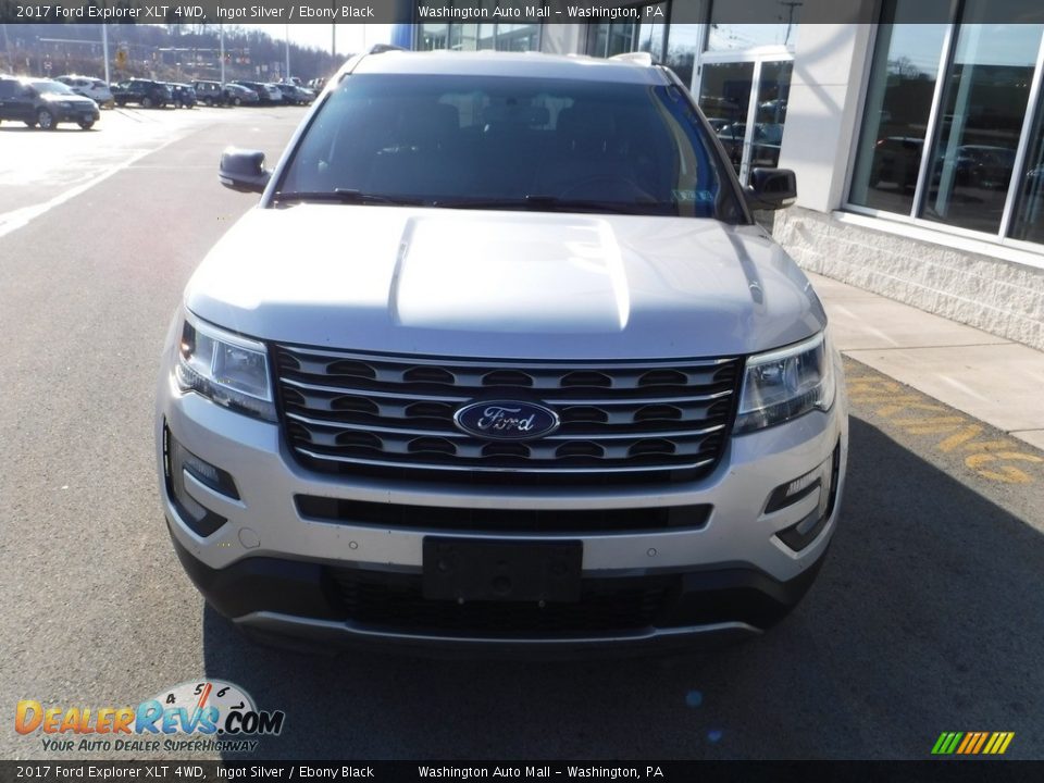 2017 Ford Explorer XLT 4WD Ingot Silver / Ebony Black Photo #3