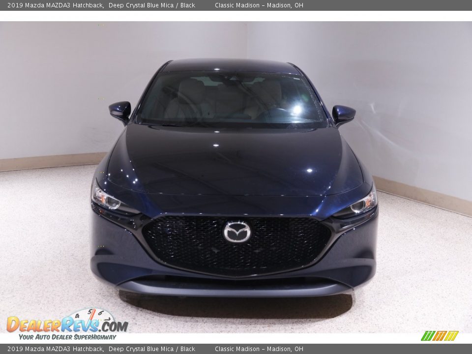 2019 Mazda MAZDA3 Hatchback Deep Crystal Blue Mica / Black Photo #2