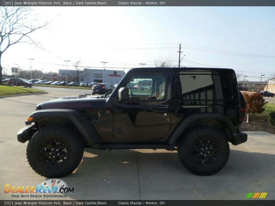 2021 Jeep Wrangler Rubicon 4x4 Black / Dark Saddle/Black Photo #2