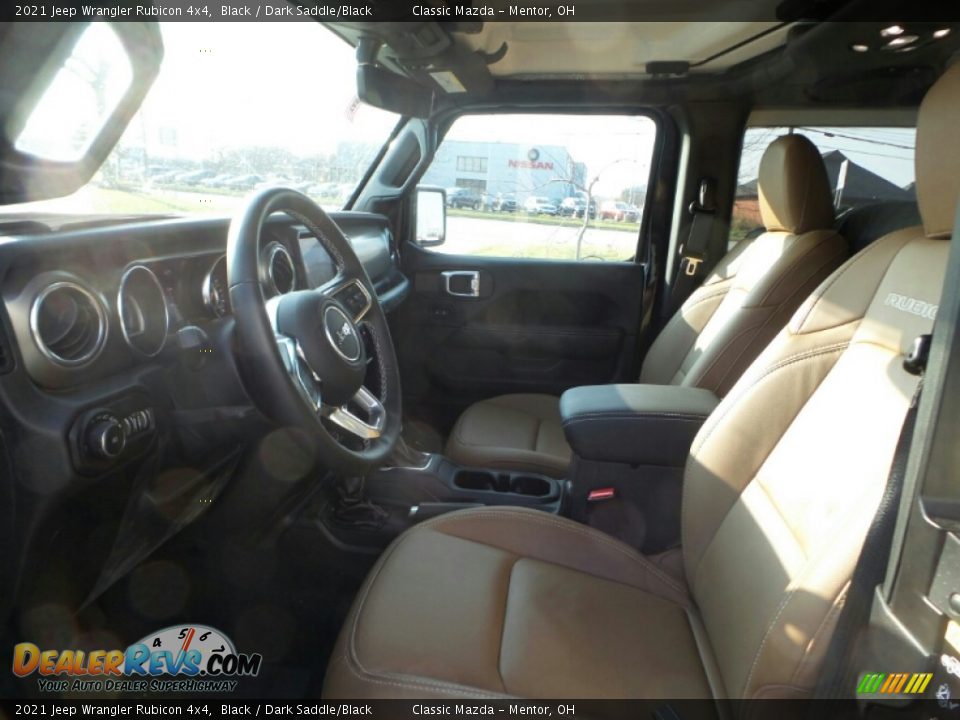 2021 Jeep Wrangler Rubicon 4x4 Black / Dark Saddle/Black Photo #3
