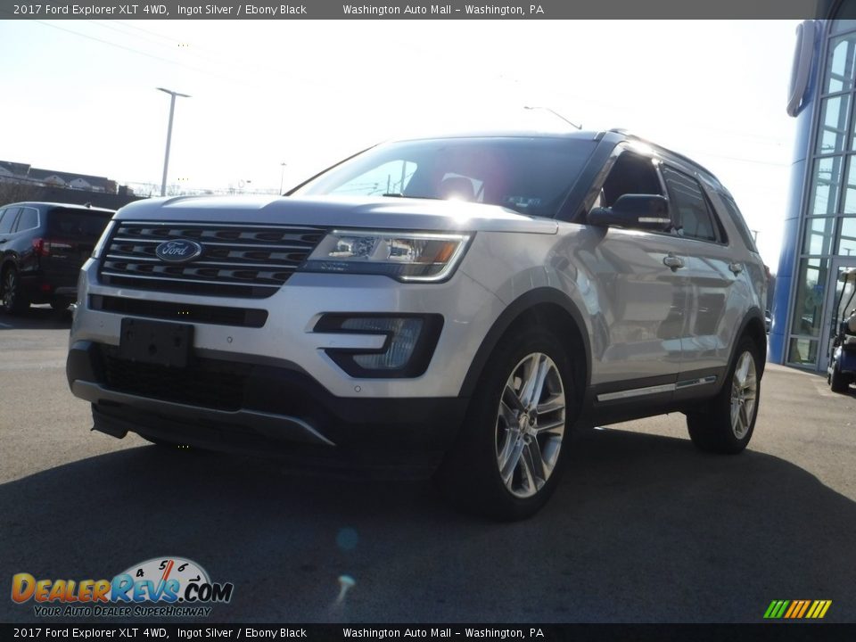 2017 Ford Explorer XLT 4WD Ingot Silver / Ebony Black Photo #5