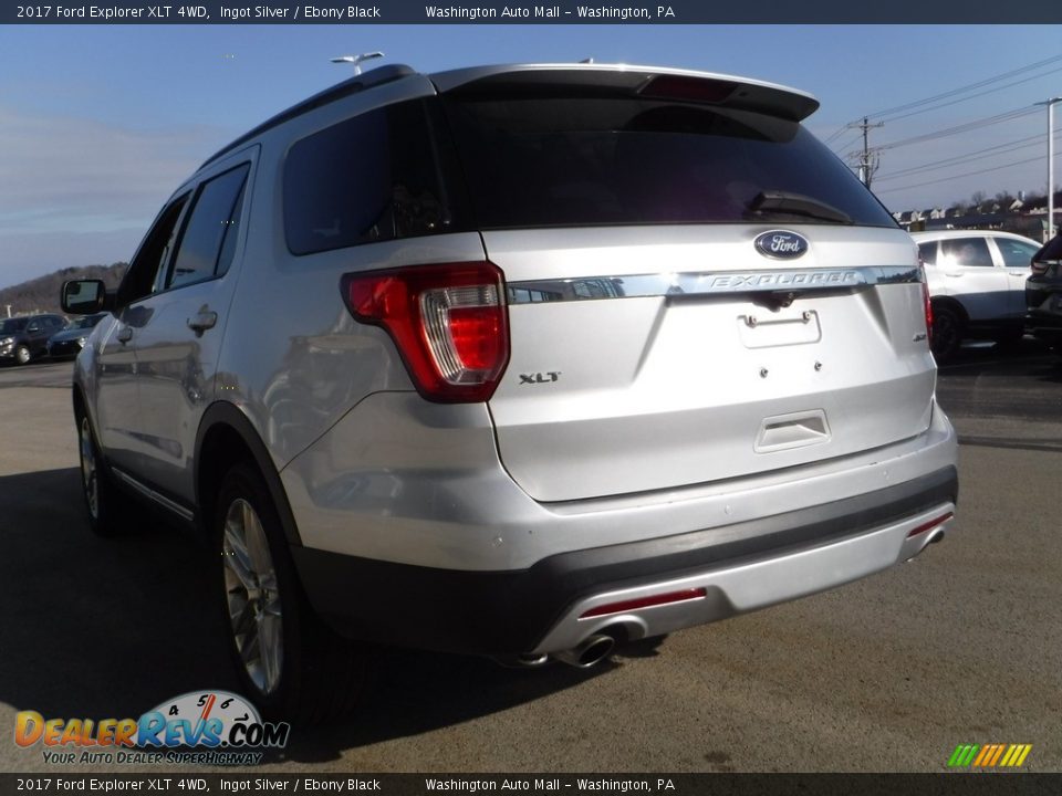 2017 Ford Explorer XLT 4WD Ingot Silver / Ebony Black Photo #6