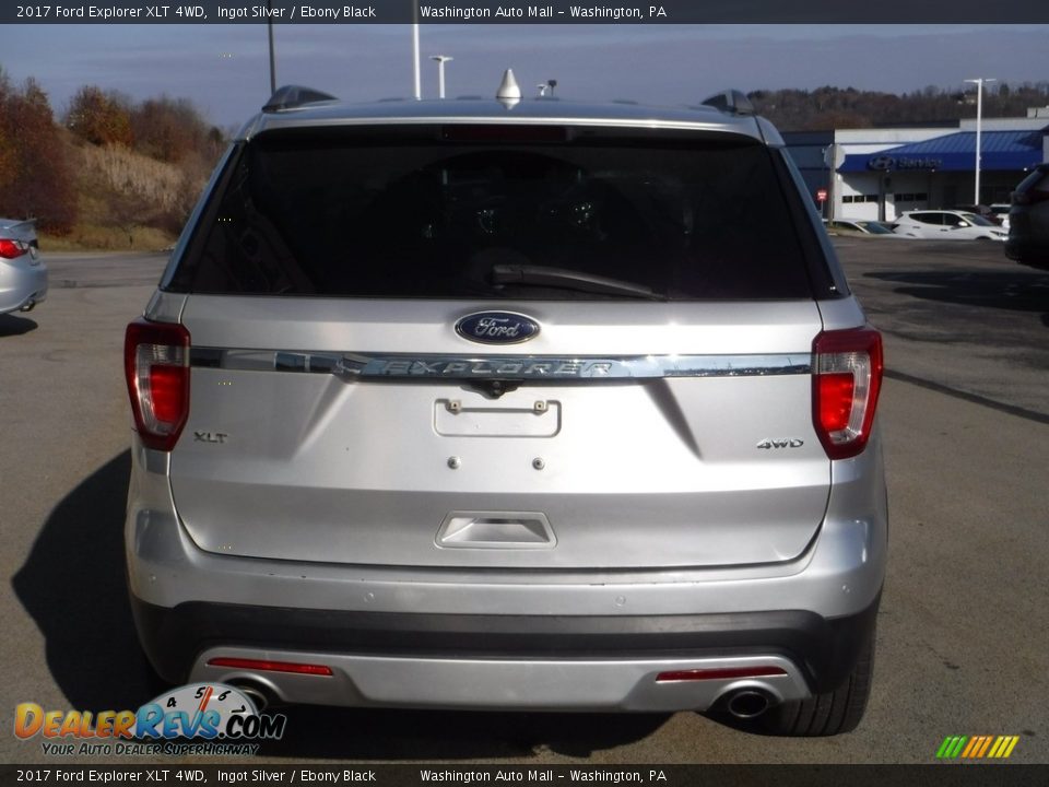 2017 Ford Explorer XLT 4WD Ingot Silver / Ebony Black Photo #7