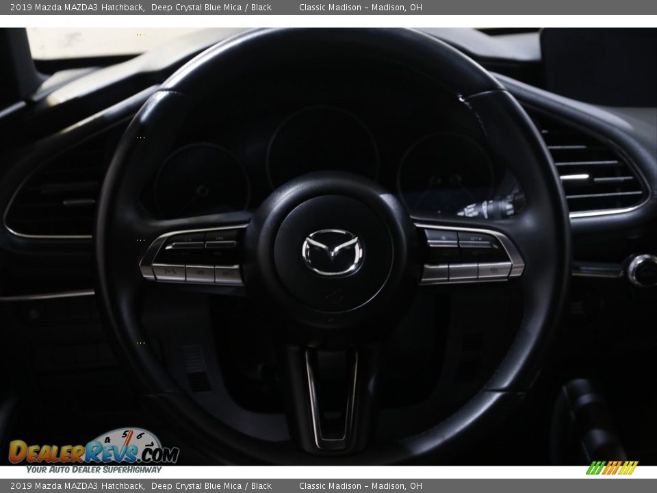 2019 Mazda MAZDA3 Hatchback Deep Crystal Blue Mica / Black Photo #7