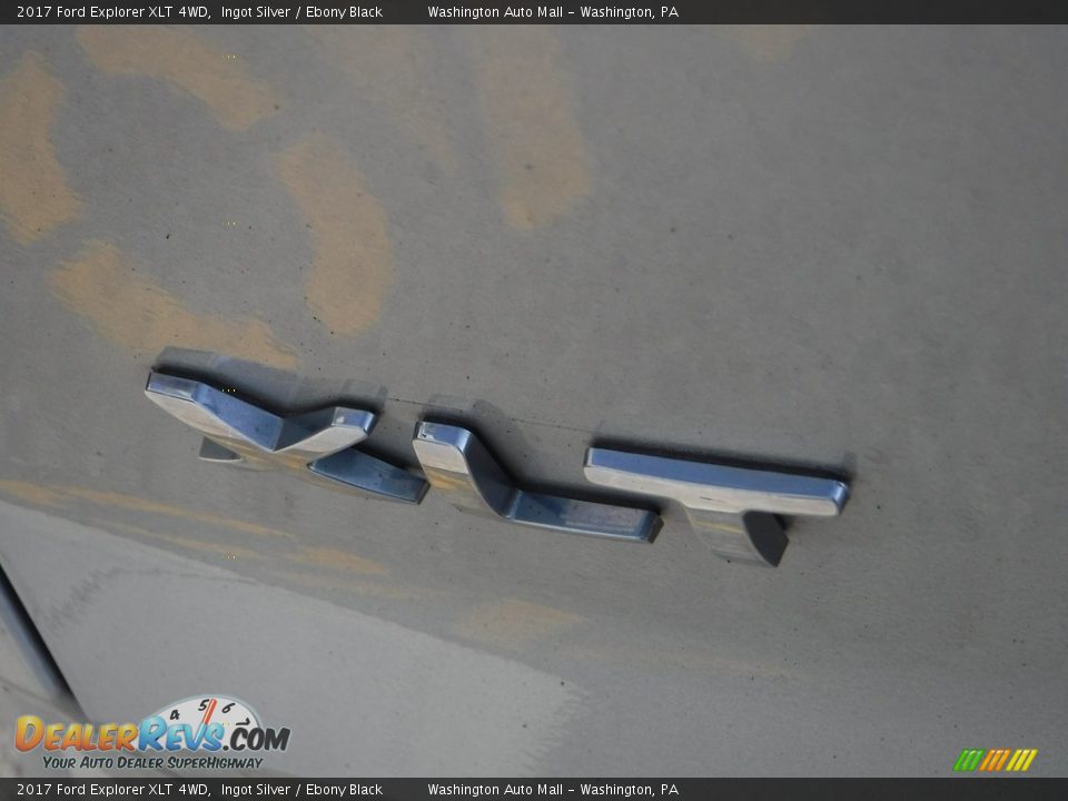 2017 Ford Explorer XLT 4WD Ingot Silver / Ebony Black Photo #8