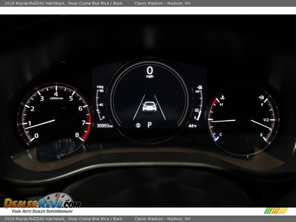2019 Mazda MAZDA3 Hatchback Deep Crystal Blue Mica / Black Photo #8