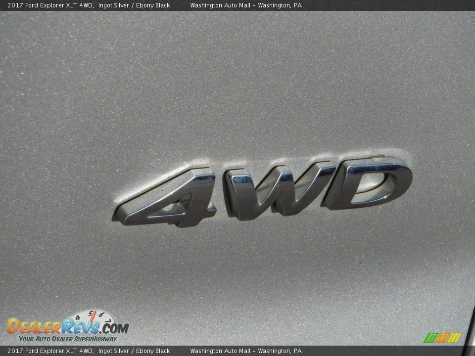 2017 Ford Explorer XLT 4WD Ingot Silver / Ebony Black Photo #9