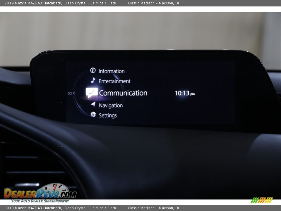 2019 Mazda MAZDA3 Hatchback Deep Crystal Blue Mica / Black Photo #9