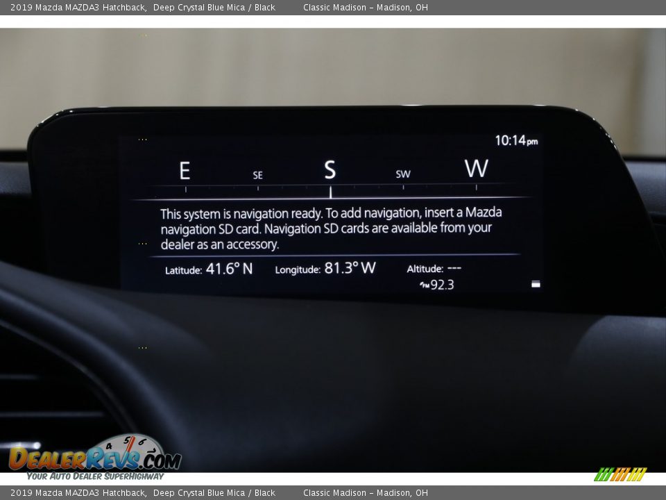 2019 Mazda MAZDA3 Hatchback Deep Crystal Blue Mica / Black Photo #12