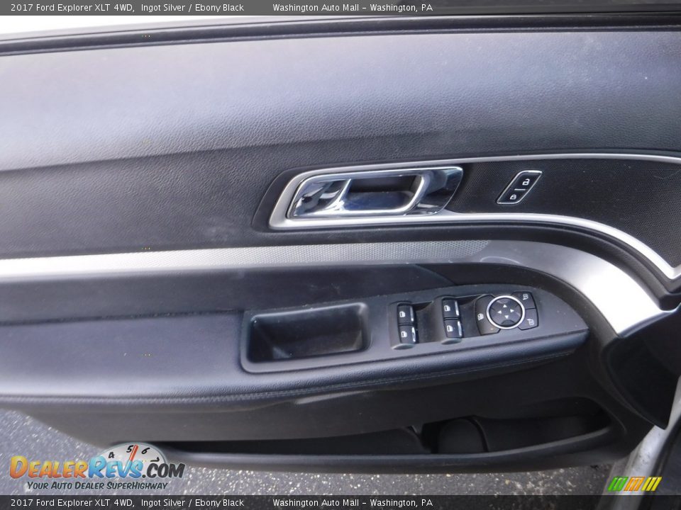2017 Ford Explorer XLT 4WD Ingot Silver / Ebony Black Photo #12
