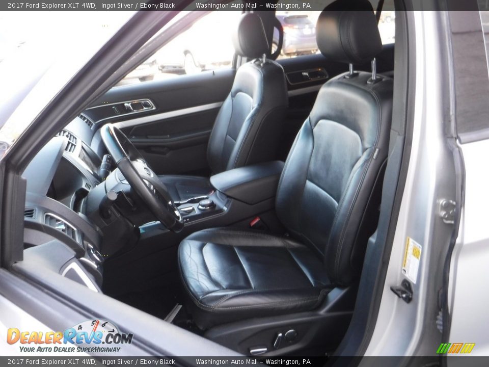 2017 Ford Explorer XLT 4WD Ingot Silver / Ebony Black Photo #14
