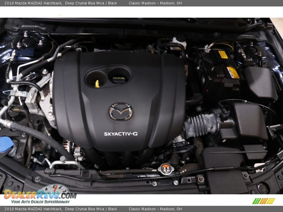 2019 Mazda MAZDA3 Hatchback Deep Crystal Blue Mica / Black Photo #19