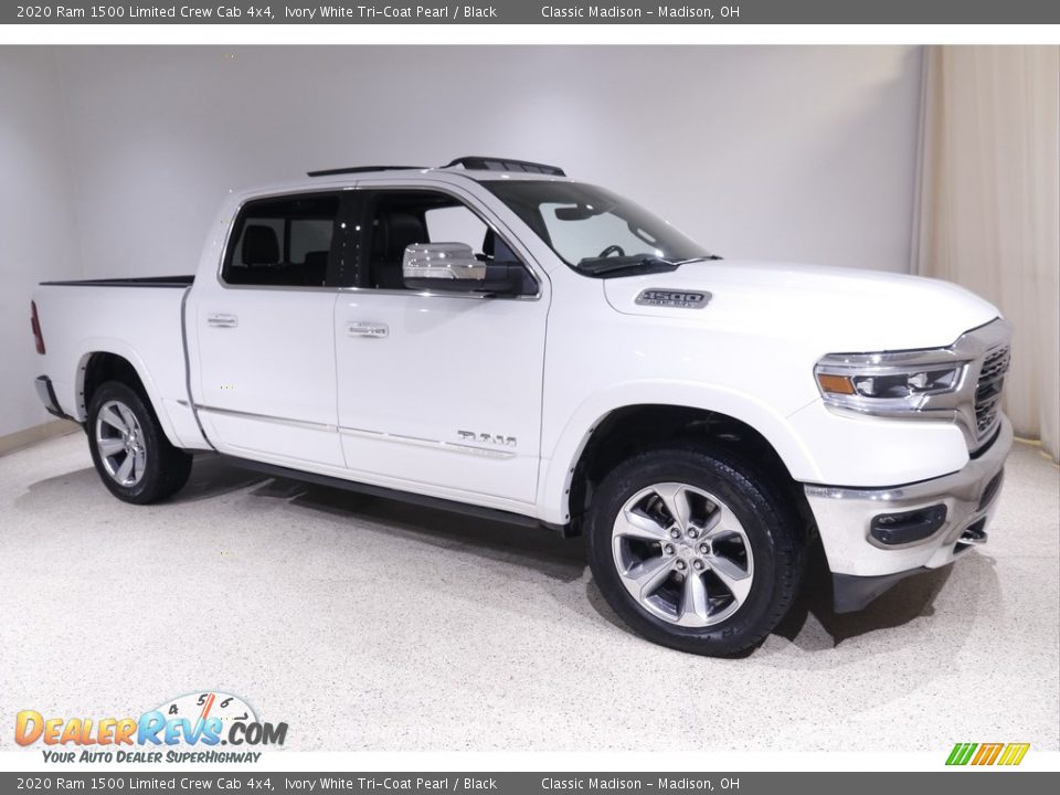 2020 Ram 1500 Limited Crew Cab 4x4 Ivory White Tri-Coat Pearl / Black Photo #1