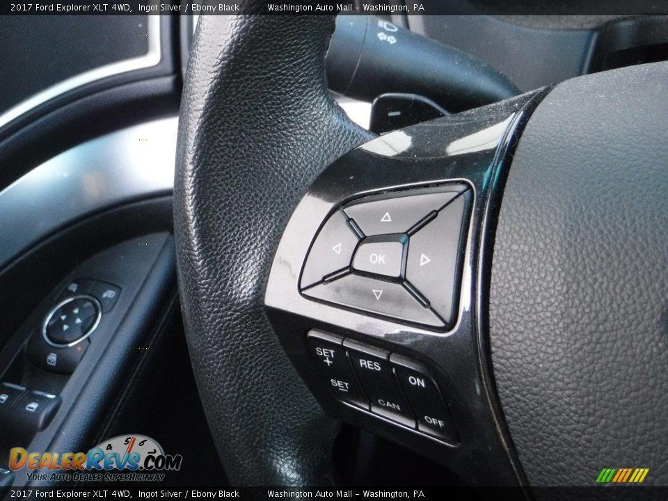 2017 Ford Explorer XLT 4WD Ingot Silver / Ebony Black Photo #20