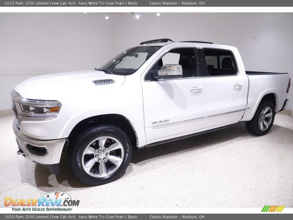 2020 Ram 1500 Limited Crew Cab 4x4 Ivory White Tri-Coat Pearl / Black Photo #3