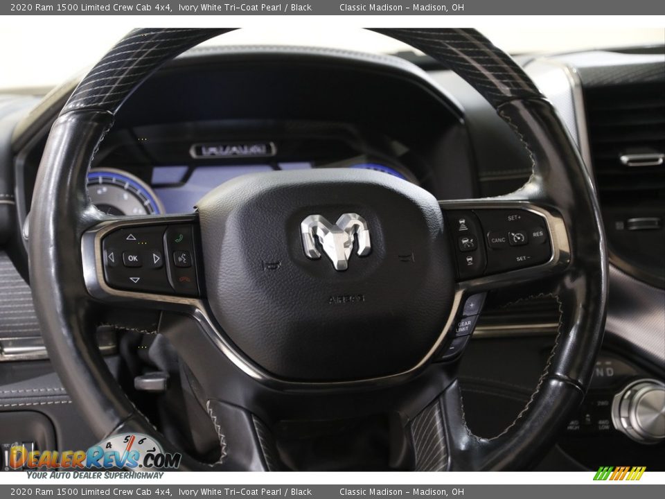 2020 Ram 1500 Limited Crew Cab 4x4 Ivory White Tri-Coat Pearl / Black Photo #8