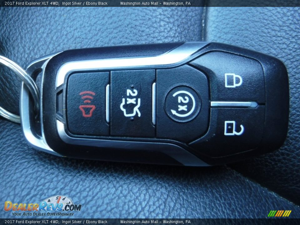 2017 Ford Explorer XLT 4WD Ingot Silver / Ebony Black Photo #26