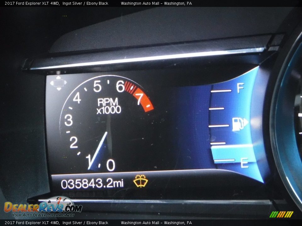 2017 Ford Explorer XLT 4WD Ingot Silver / Ebony Black Photo #28