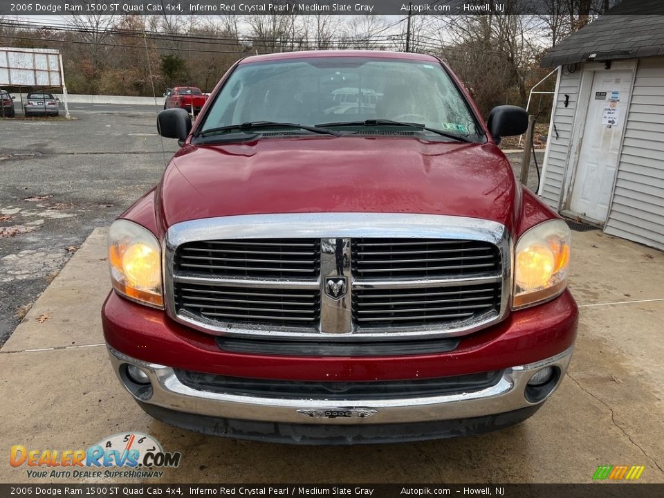 2006 Dodge Ram 1500 ST Quad Cab 4x4 Inferno Red Crystal Pearl / Medium Slate Gray Photo #11