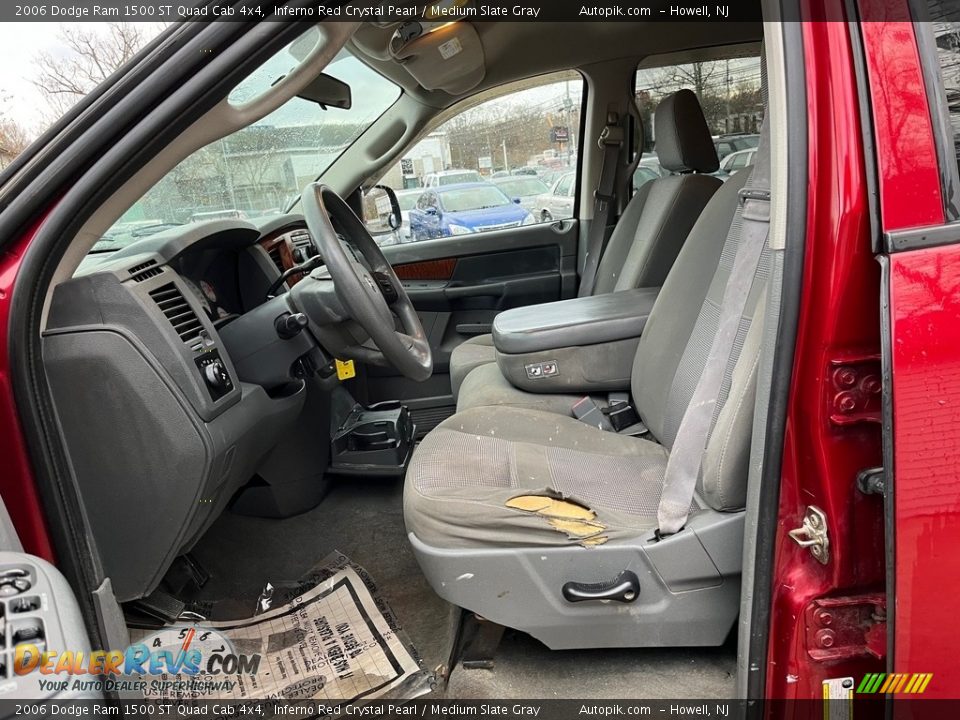 2006 Dodge Ram 1500 ST Quad Cab 4x4 Inferno Red Crystal Pearl / Medium Slate Gray Photo #12