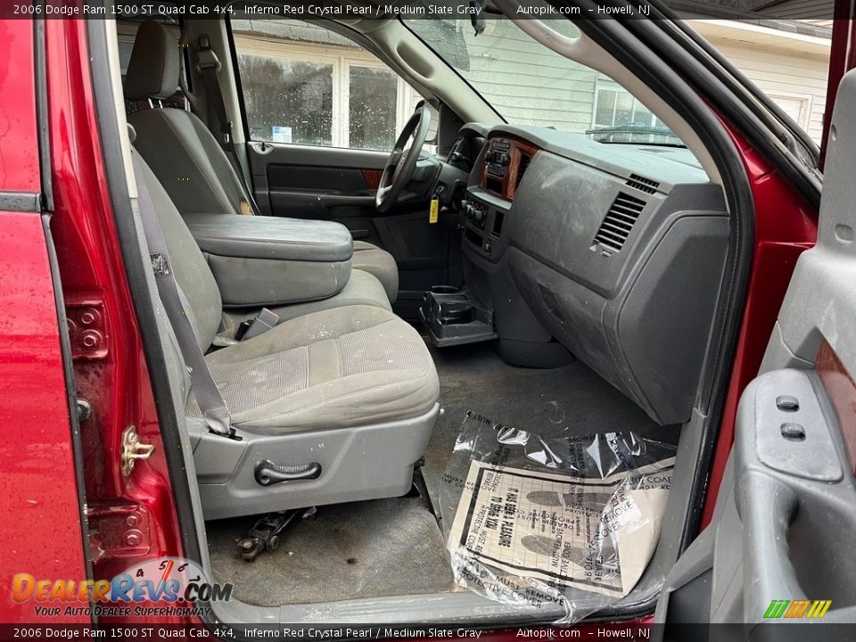 2006 Dodge Ram 1500 ST Quad Cab 4x4 Inferno Red Crystal Pearl / Medium Slate Gray Photo #13